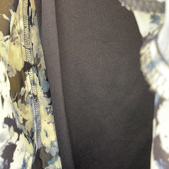 D B Established 1962 Blue Floral Dress 2 piece size 16 - Picture 8 of 12